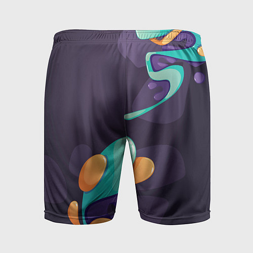 Мужские спортивные шорты Brawl Stars graffity splash / 3D-принт – фото 2