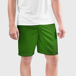 Шорты спортивные мужские Зеленый с затемняющей виньеткой, цвет: 3D-принт — фото 2
