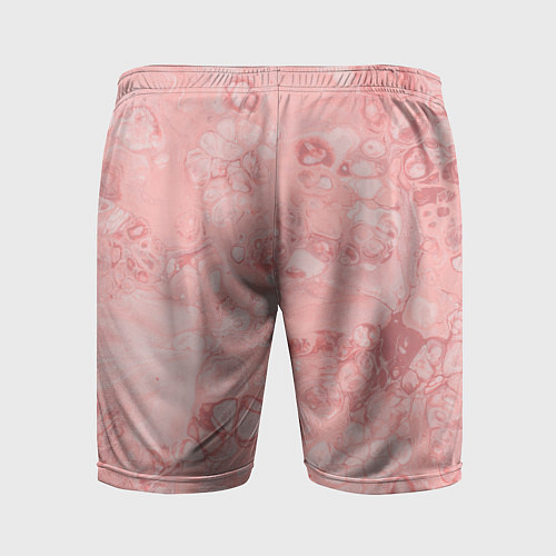 Мужские спортивные шорты Розовые волны / 3D-принт – фото 2