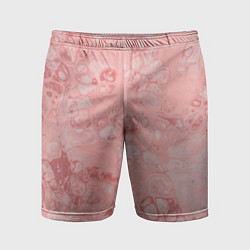 Шорты спортивные мужские Розовые волны, цвет: 3D-принт