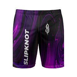 Шорты спортивные мужские Slipknot violet plasma, цвет: 3D-принт
