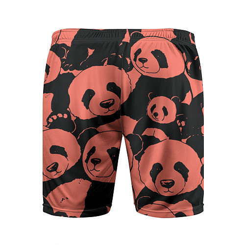 Мужские спортивные шорты С красными пандами / 3D-принт – фото 2