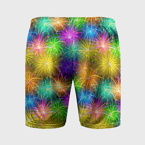 Мужские спортивные шорты Салют разноцветный / 3D-принт – фото 2