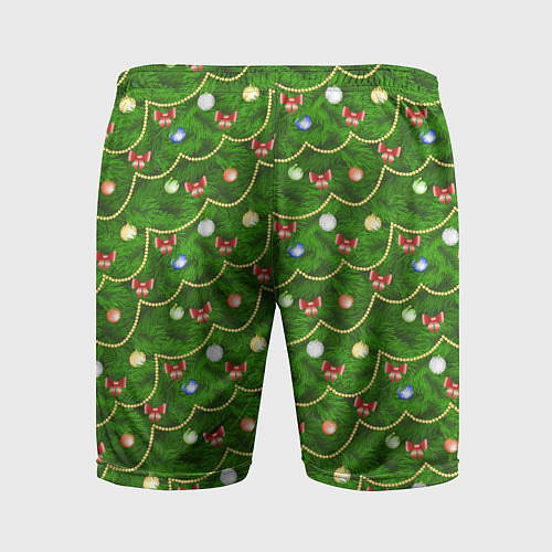 Мужские спортивные шорты Ёлочные украшения / 3D-принт – фото 2