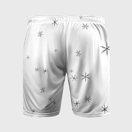 Мужские спортивные шорты Идёт снег / 3D-принт – фото 2