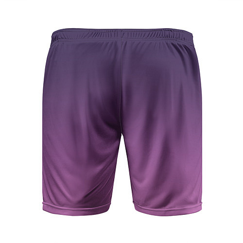 Мужские спортивные шорты Пурпурный-лиловый градиент / 3D-принт – фото 2