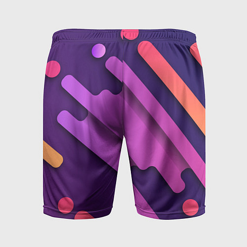 Мужские спортивные шорты Объемная абстракция / 3D-принт – фото 2