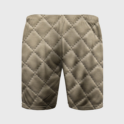 Мужские спортивные шорты Стёганая кожа - fashion texture / 3D-принт – фото 2
