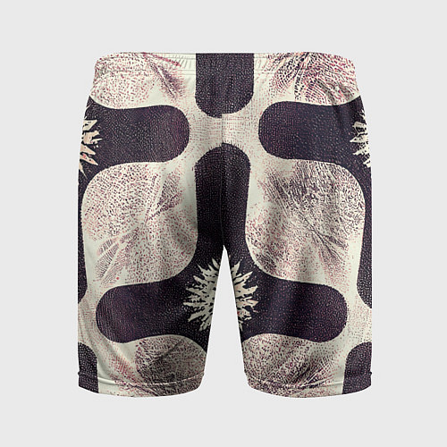 Мужские спортивные шорты Abstract of fingerprint / 3D-принт – фото 2