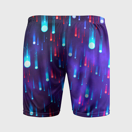 Мужские спортивные шорты Neon rain / 3D-принт – фото 2