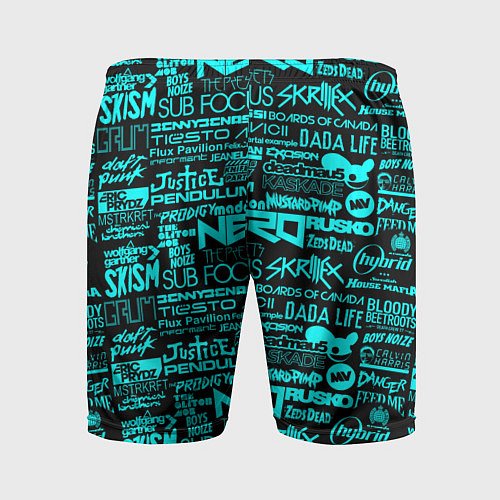 Мужские спортивные шорты Musical groups / 3D-принт – фото 2