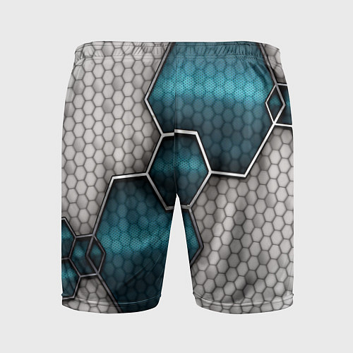 Мужские спортивные шорты Cyber texture abstraction / 3D-принт – фото 2