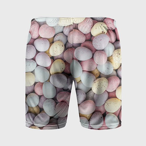 Мужские спортивные шорты Абстрактное множество чистых и светлых камней / 3D-принт – фото 2
