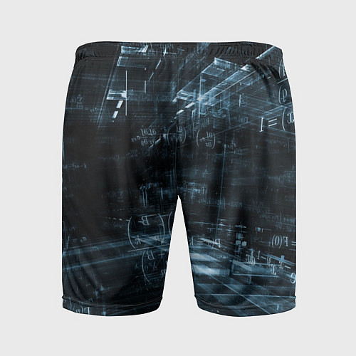 Мужские спортивные шорты Формулы подсказки / 3D-принт – фото 2