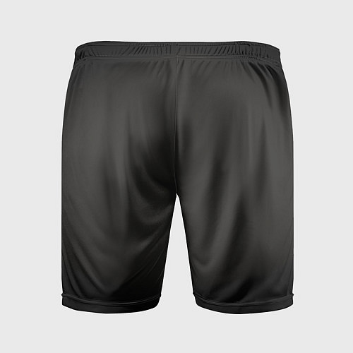 Мужские спортивные шорты Черная виньетка для черного / 3D-принт – фото 2