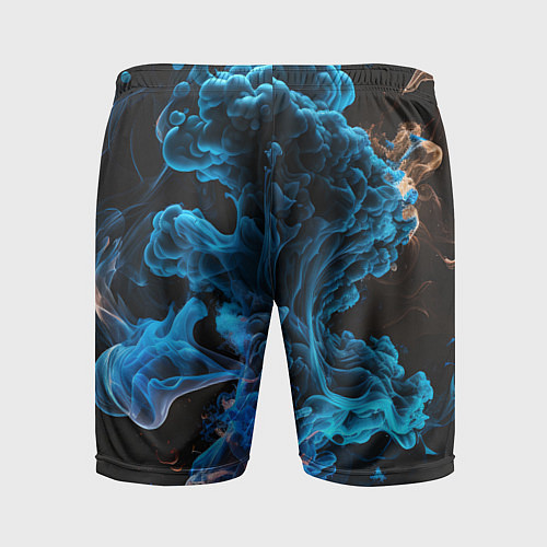 Мужские спортивные шорты Клубы голубого дыма / 3D-принт – фото 2