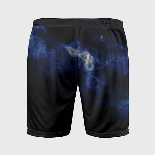 Мужские спортивные шорты Синее пламя / 3D-принт – фото 2