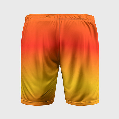 Мужские спортивные шорты Переливы оранжевого / 3D-принт – фото 2