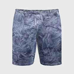 Мужские спортивные шорты Текстура снежинок