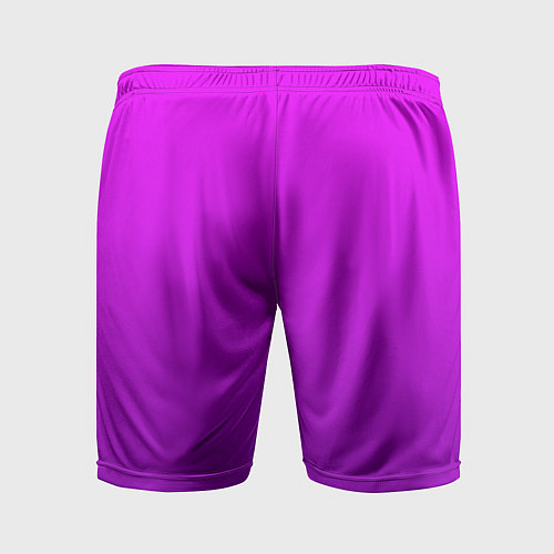 Мужские спортивные шорты Ярко-фиолетовый градиент / 3D-принт – фото 2