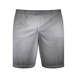 Шорты спортивные мужские Серебристый градиент, цвет: 3D-принт