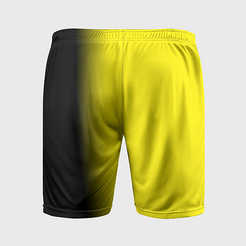 Мужские спортивные шорты И черный и желтый / 3D-принт – фото 2
