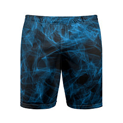 Шорты спортивные мужские Синий дым текстура, цвет: 3D-принт