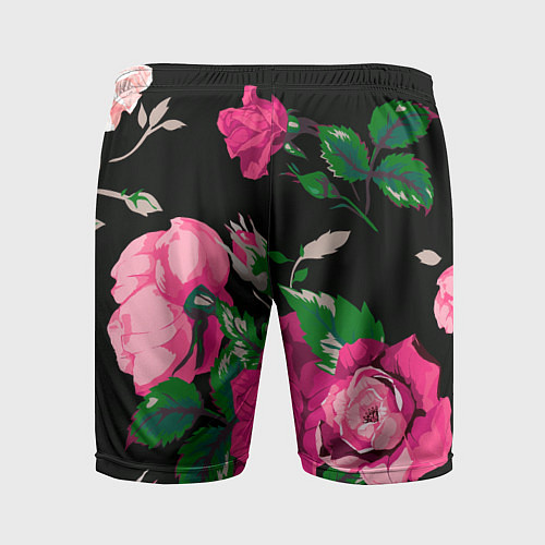 Мужские спортивные шорты Шипы и розы / 3D-принт – фото 2