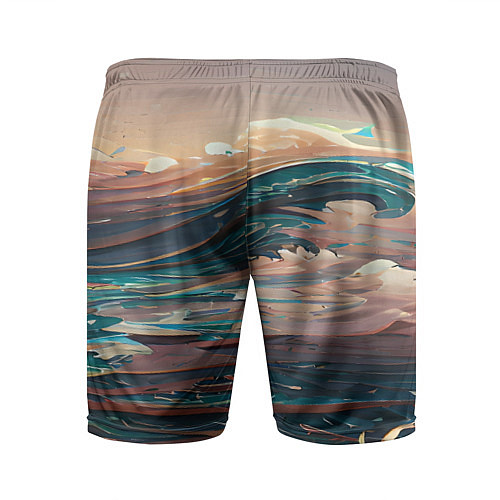 Мужские спортивные шорты Необъятный океан / 3D-принт – фото 2