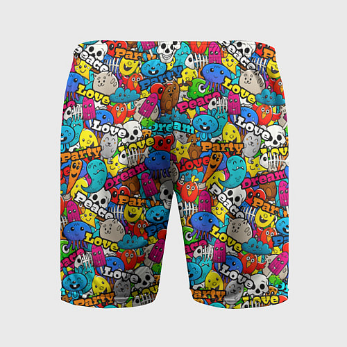 Мужские спортивные шорты Dream party / 3D-принт – фото 2