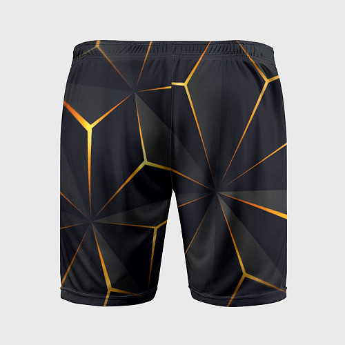 Мужские спортивные шорты Hexagon Line Smart / 3D-принт – фото 2