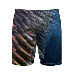 Шорты спортивные мужские Shape grey abstract, цвет: 3D-принт
