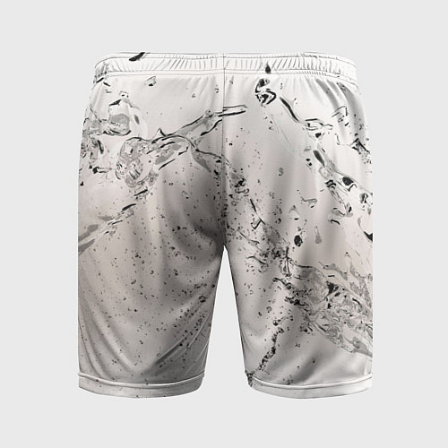 Мужские спортивные шорты Волна на стекле / 3D-принт – фото 2