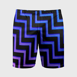 Мужские спортивные шорты Неоновый лабиринт градиент
