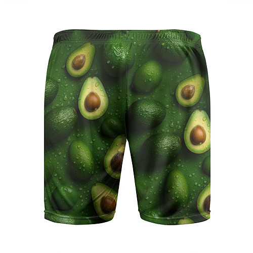 Мужские спортивные шорты Сочная текстура из авокадо / 3D-принт – фото 2