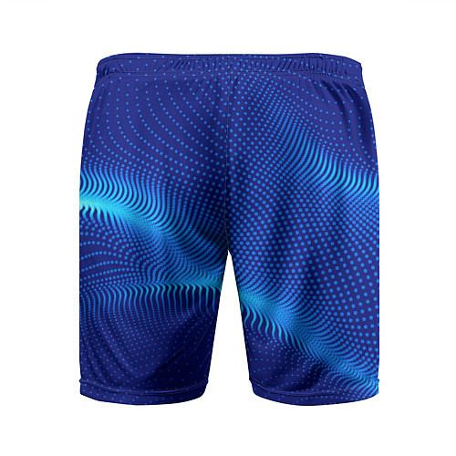 Мужские спортивные шорты Blue dots / 3D-принт – фото 2