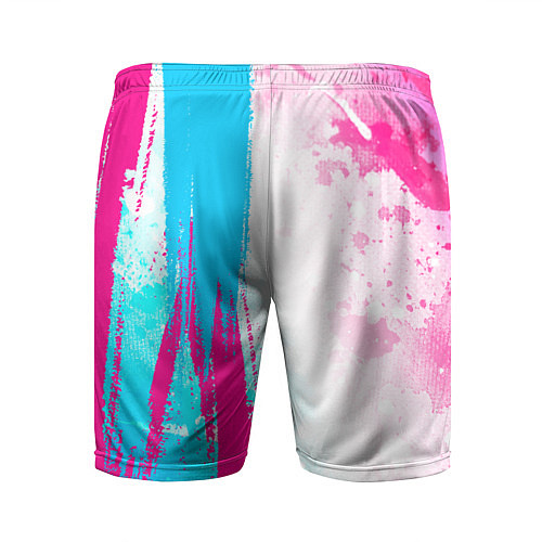 Мужские спортивные шорты Bullet For My Valentine neon gradient style: по-ве / 3D-принт – фото 2