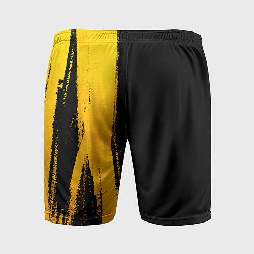 Мужские спортивные шорты Akira - gold gradient: по-вертикали / 3D-принт – фото 2