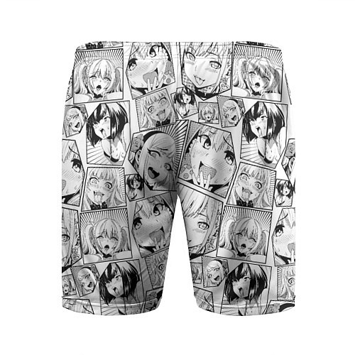 Мужские спортивные шорты Anime hentai ahegao / 3D-принт – фото 2