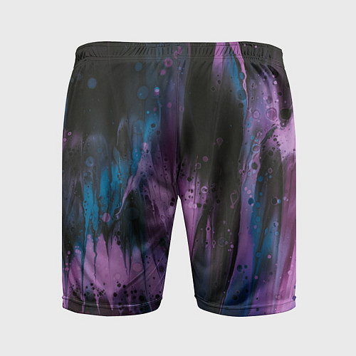 Мужские спортивные шорты Фиолетовые абстрактные тени / 3D-принт – фото 2