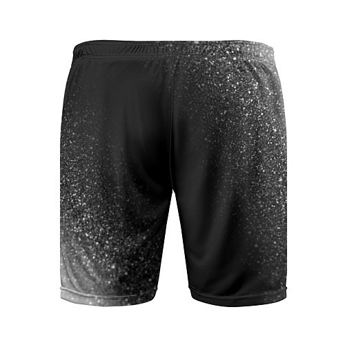 Мужские спортивные шорты Blink 182 glitch на темном фоне: по-вертикали / 3D-принт – фото 2