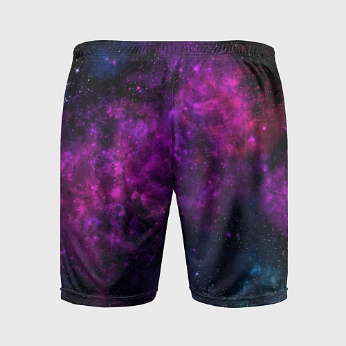 Мужские спортивные шорты Neon pink nebula / 3D-принт – фото 2