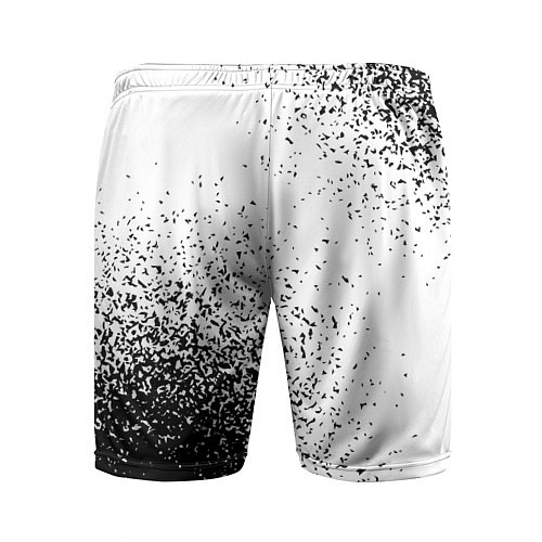 Мужские спортивные шорты Limp Bizkit и рок символ на светлом фоне / 3D-принт – фото 2