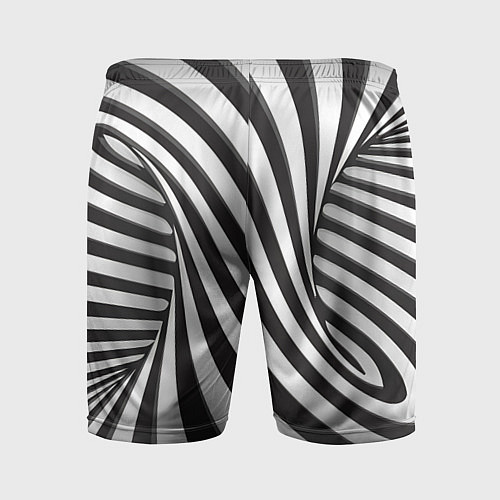 Мужские спортивные шорты Полосатая зебра / 3D-принт – фото 2