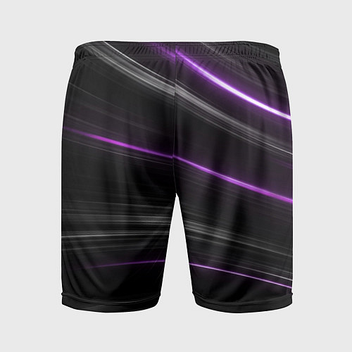 Мужские спортивные шорты Стремительные полосы / 3D-принт – фото 2
