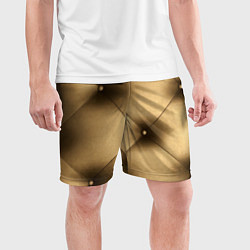 Шорты спортивные мужские Текстура обивки, цвет: 3D-принт — фото 2