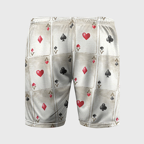 Мужские спортивные шорты Покер / 3D-принт – фото 2