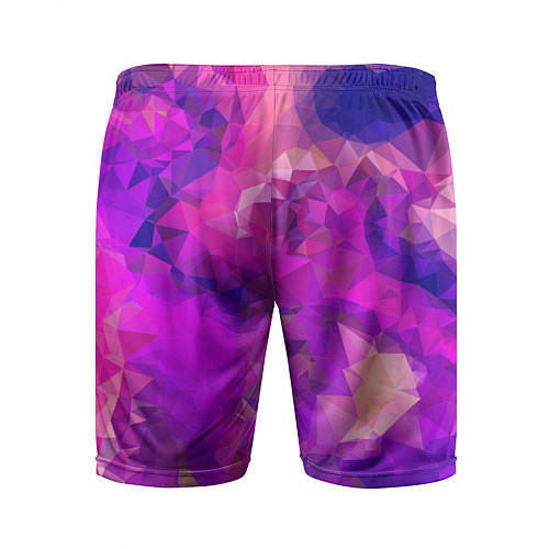 Мужские спортивные шорты Пурпурный стиль / 3D-принт – фото 2
