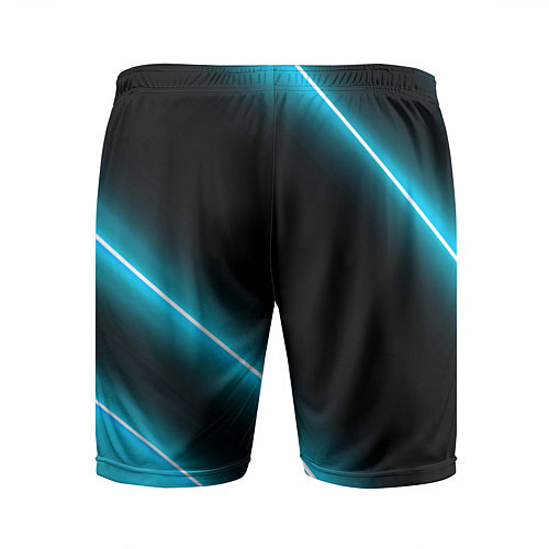 Мужские спортивные шорты Citroen неоновые лампы / 3D-принт – фото 2