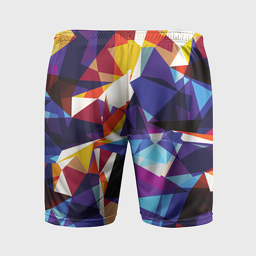 Мужские спортивные шорты Мозаичный узор / 3D-принт – фото 2